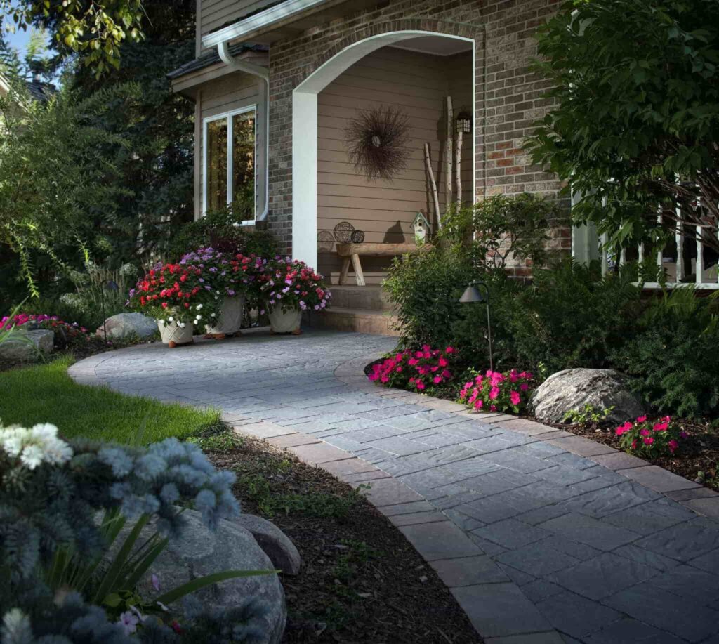 walkway in garden