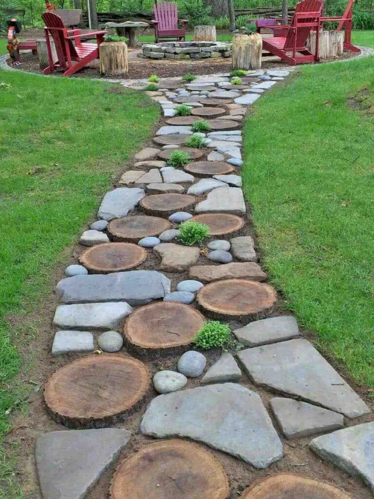 walkway in garden