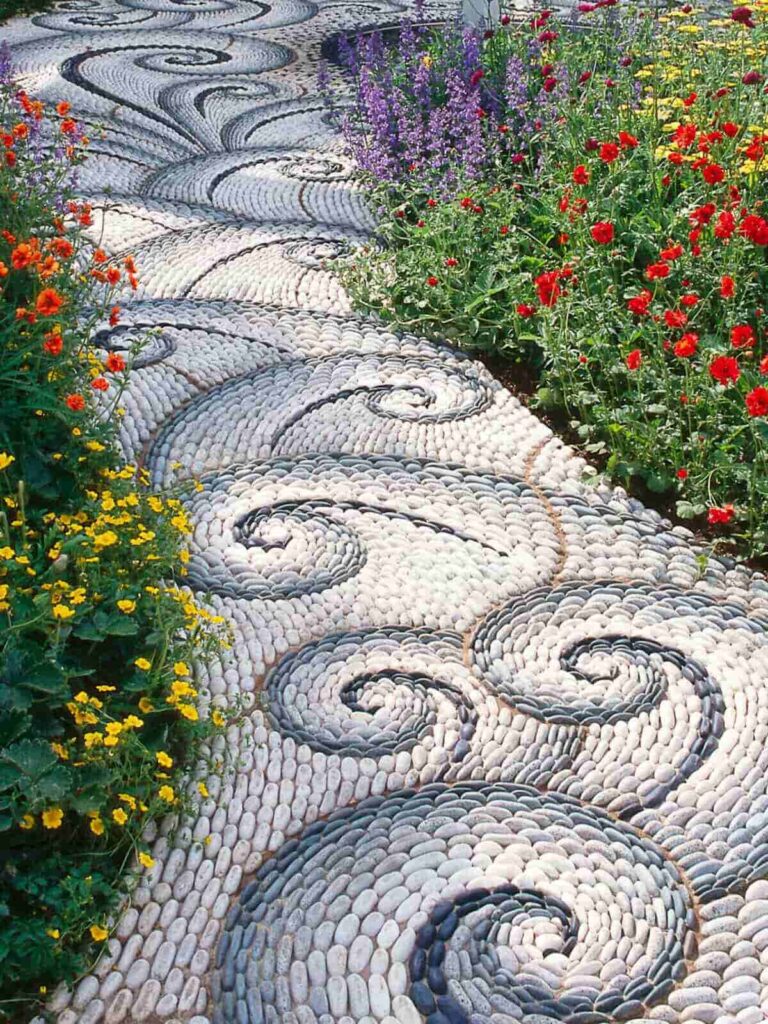 walkway in garden