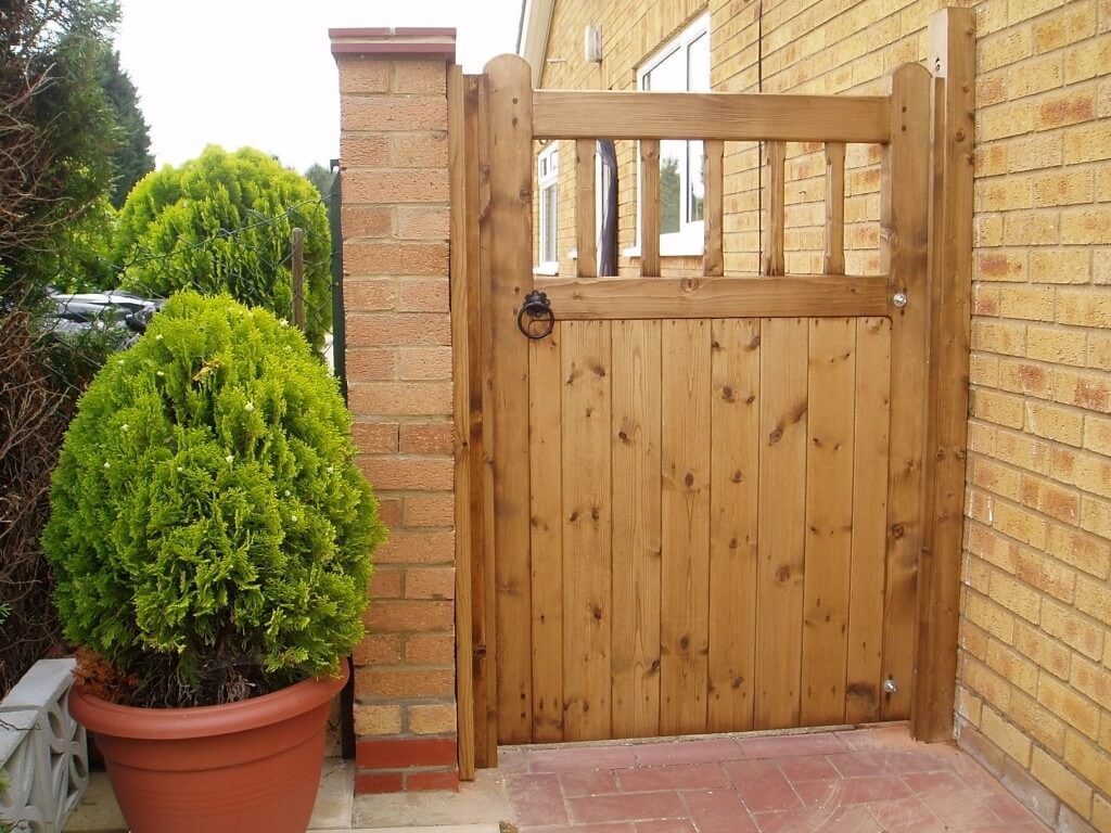 wooden garden gates