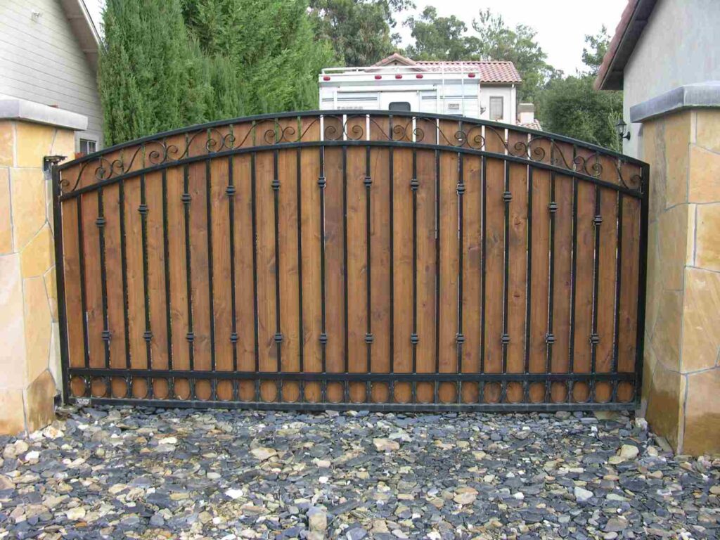 wooden garden gates