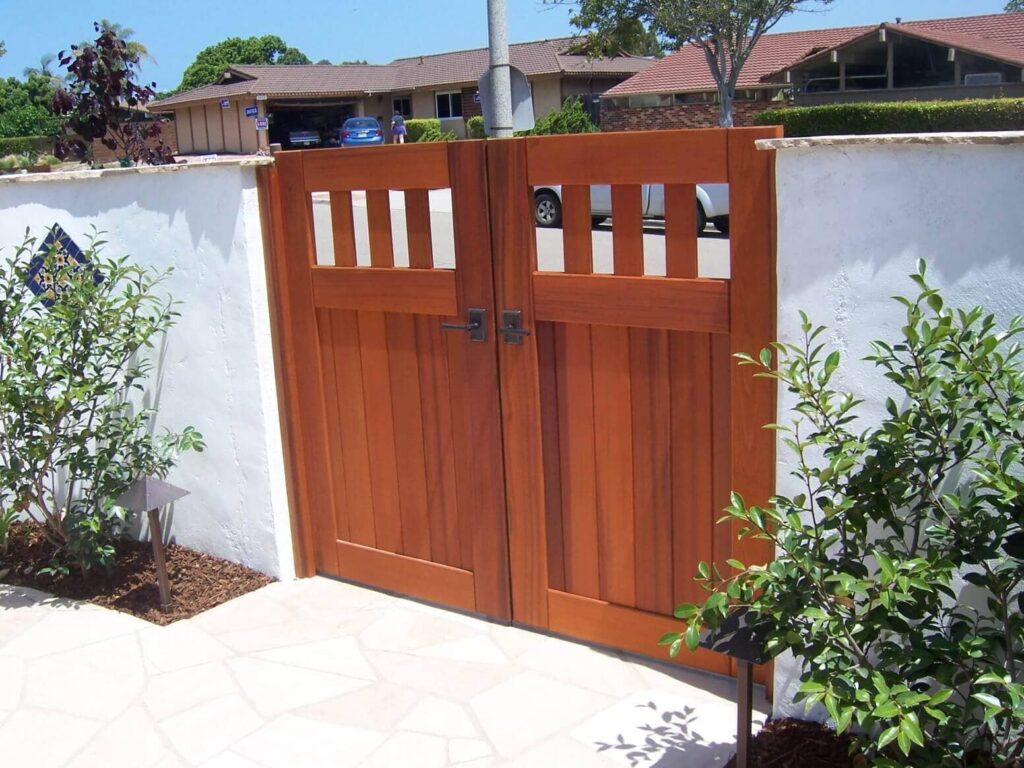 wooden garden gates