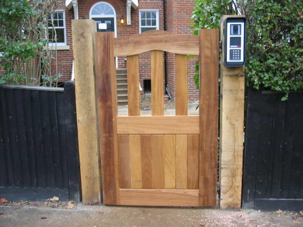 wooden garden gates