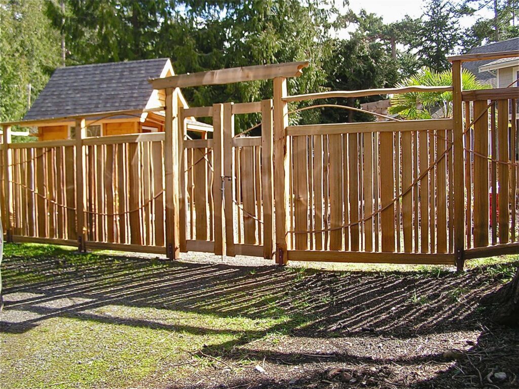 wooden garden gates