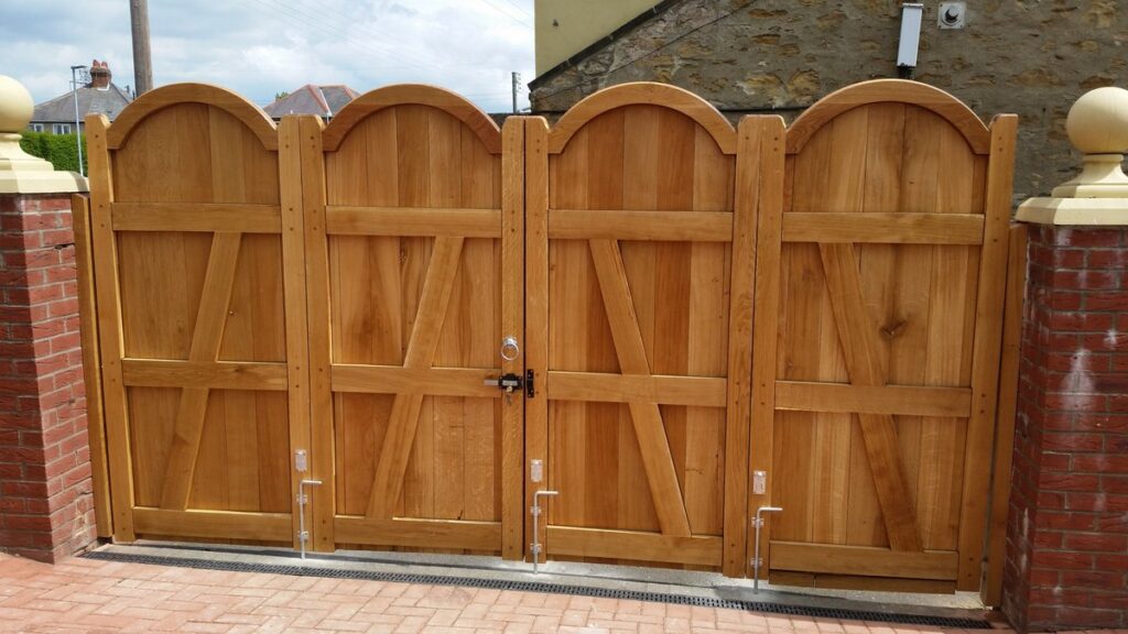 wooden garden gates