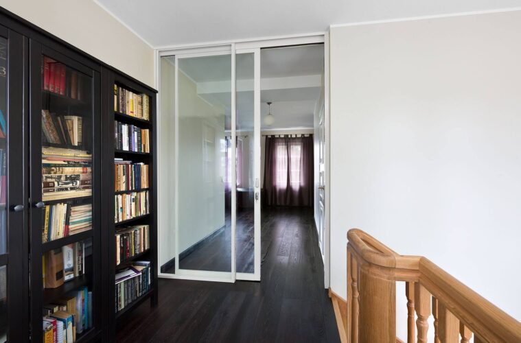 How To Install Soundproof A Sliding Door, How To Add Sliding Glass Doors A Bookcase