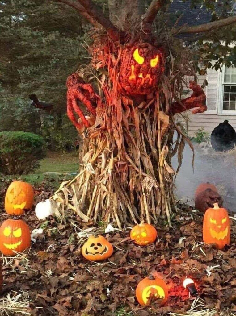 backyard decoration for Halloween