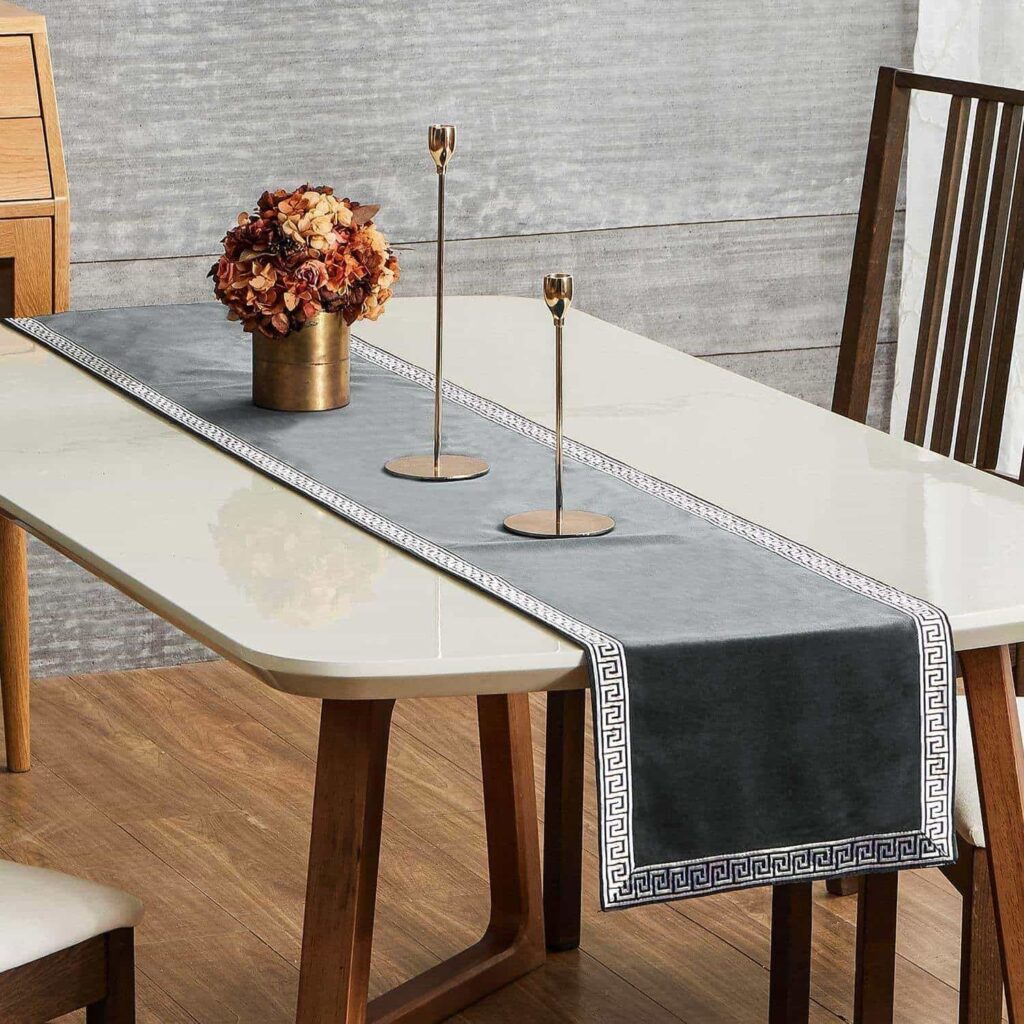 Dining Table Runner Walmart - Modern Table Runner With Tassel Wedding ...