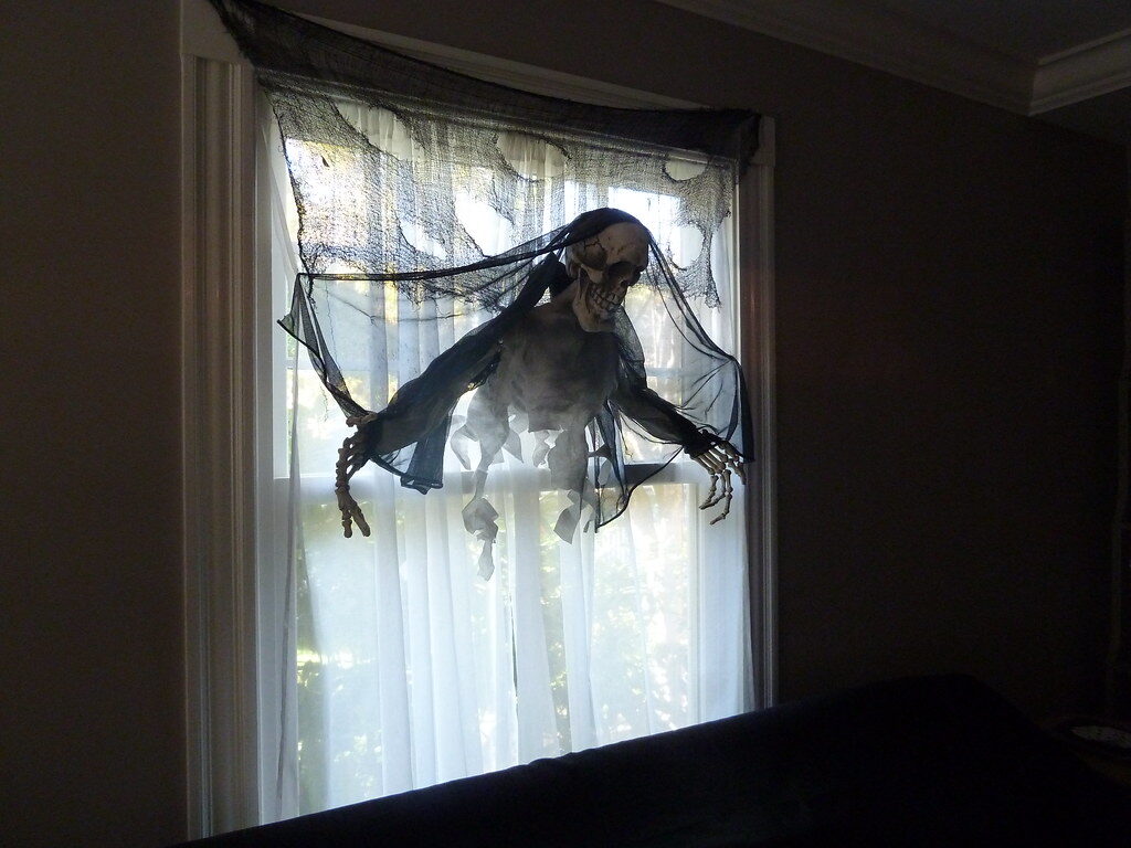 Halloween window decoration