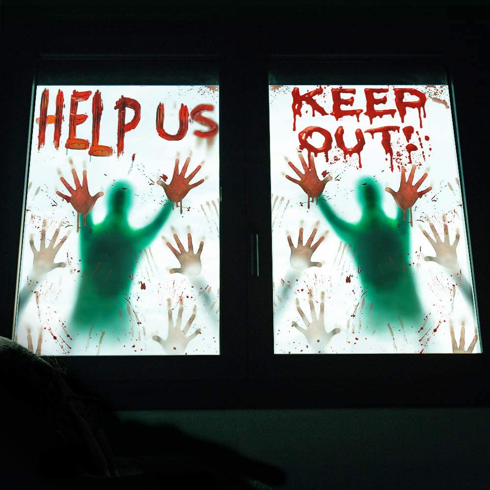 Halloween window decoration