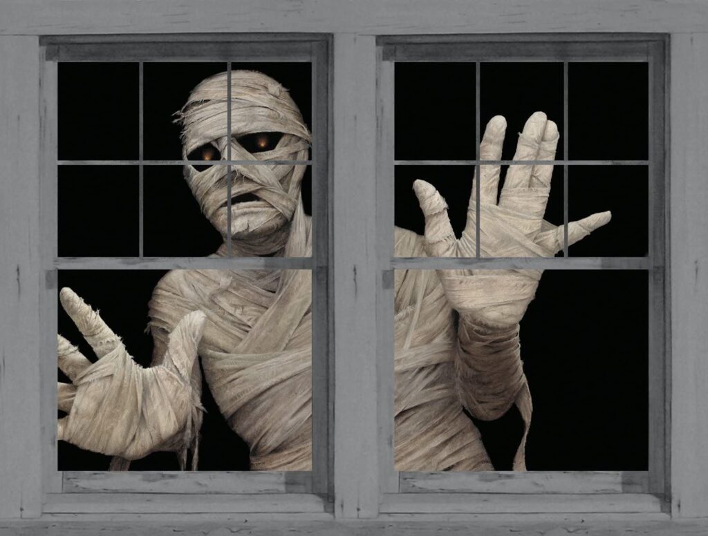 Halloween window decoration