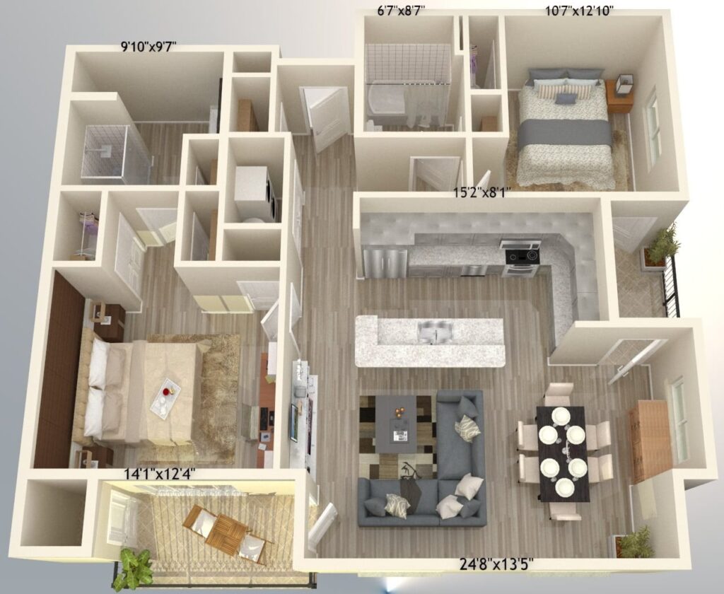 Condominium Unit Floor Plan