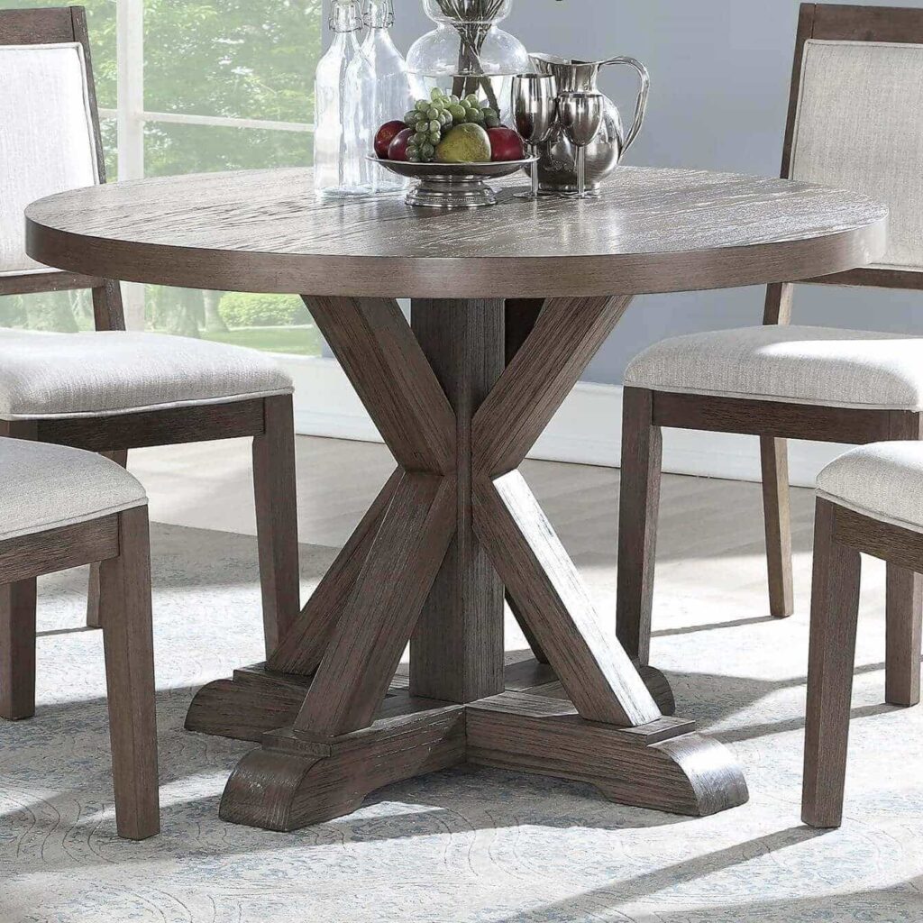 round dining table