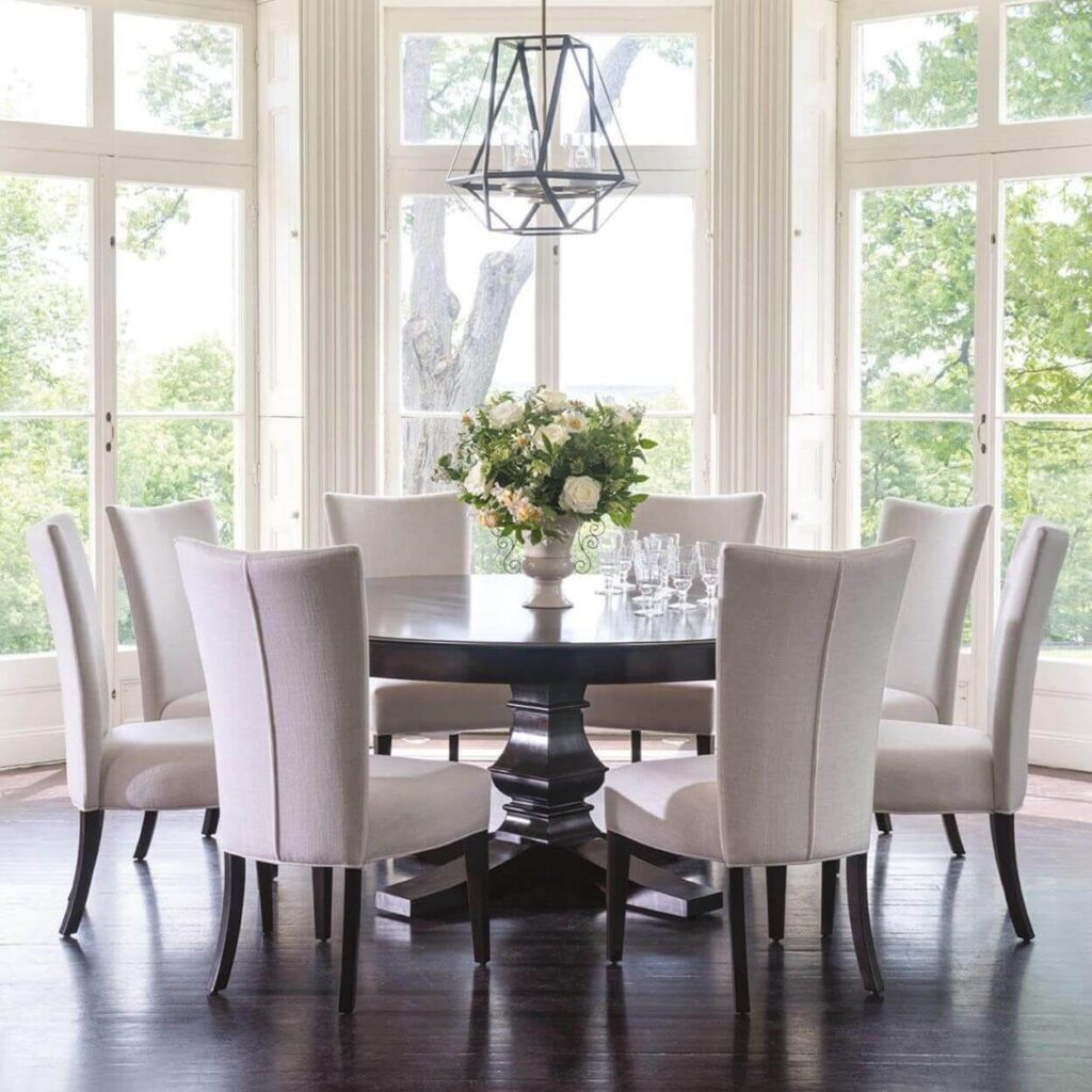 round dining table