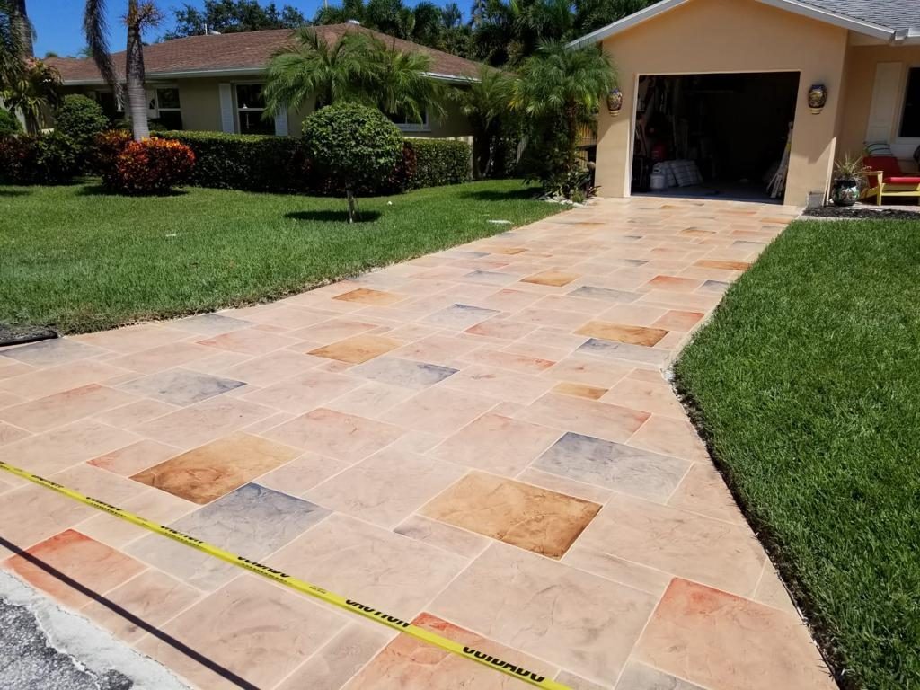 concrete driveway