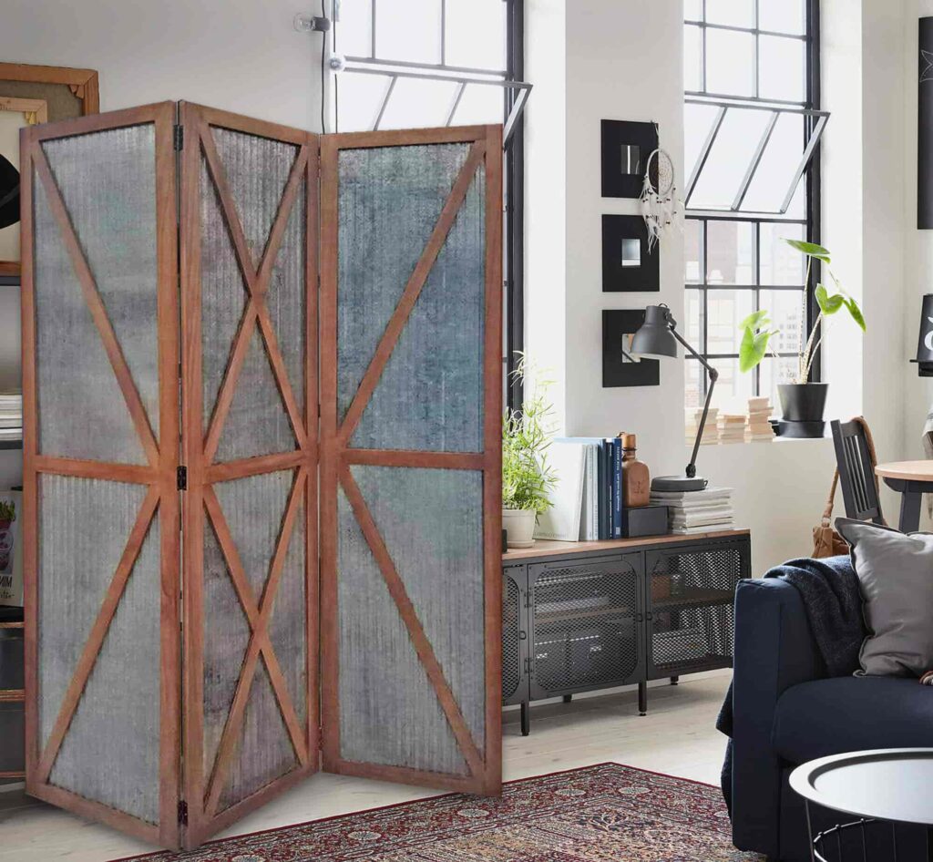 Glass wooden screens