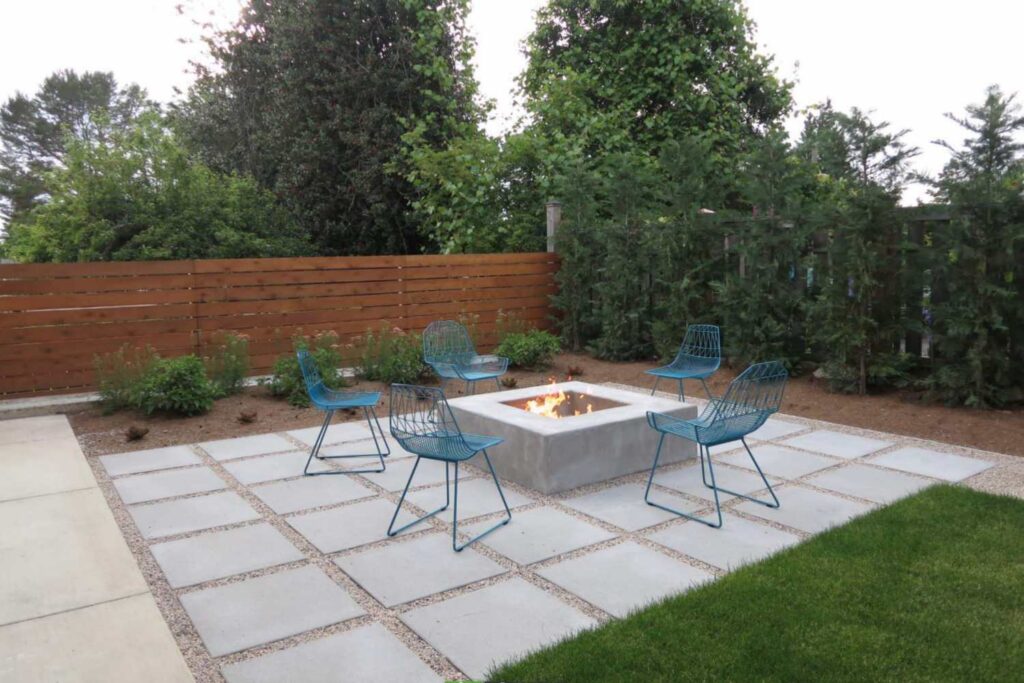 Concrete patio