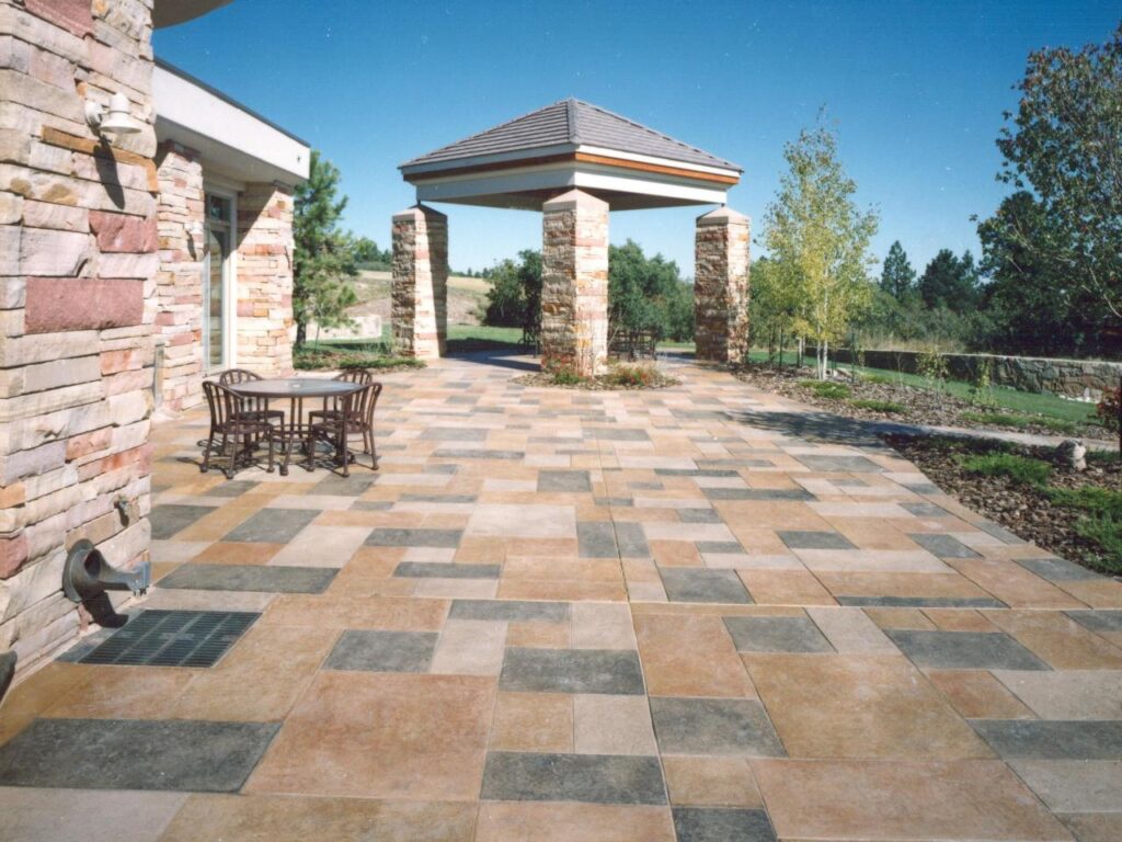 Concrete patio