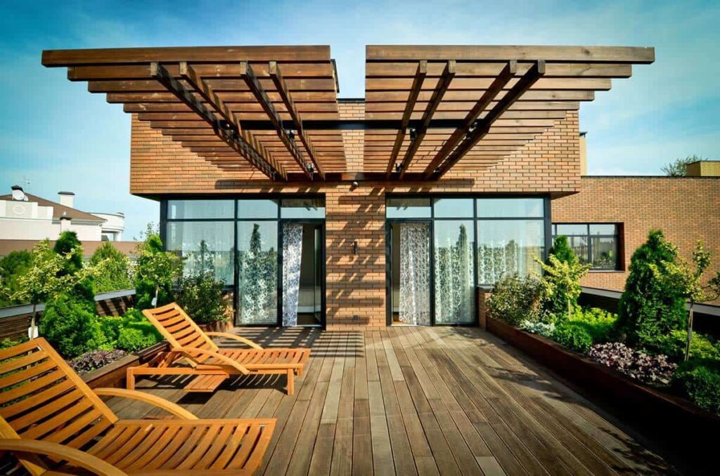 Color ideas for roof top garden 