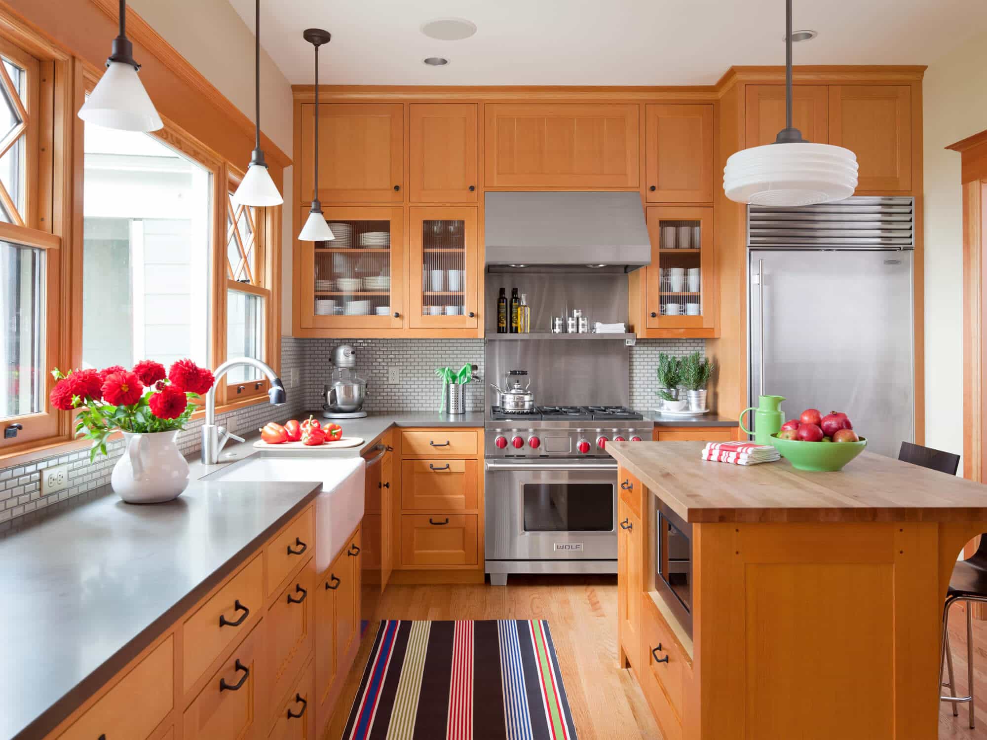 Oak Wood Kitchen Cabinets