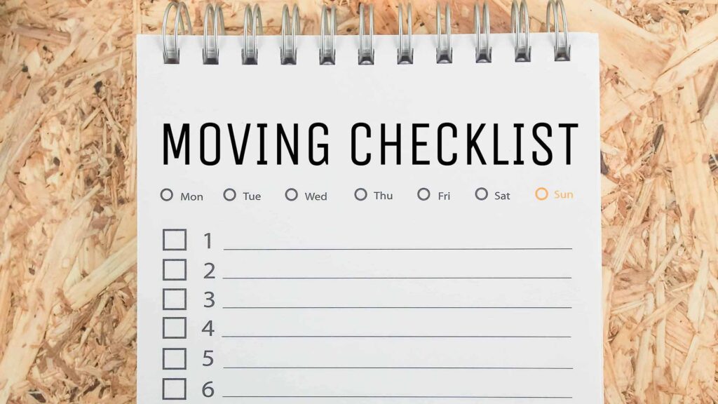 Moving Checklist for Good Mover