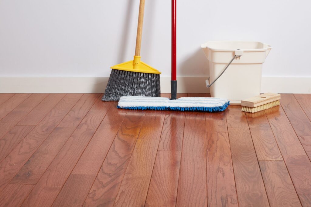 how to make luxury vinyl plank floors shine