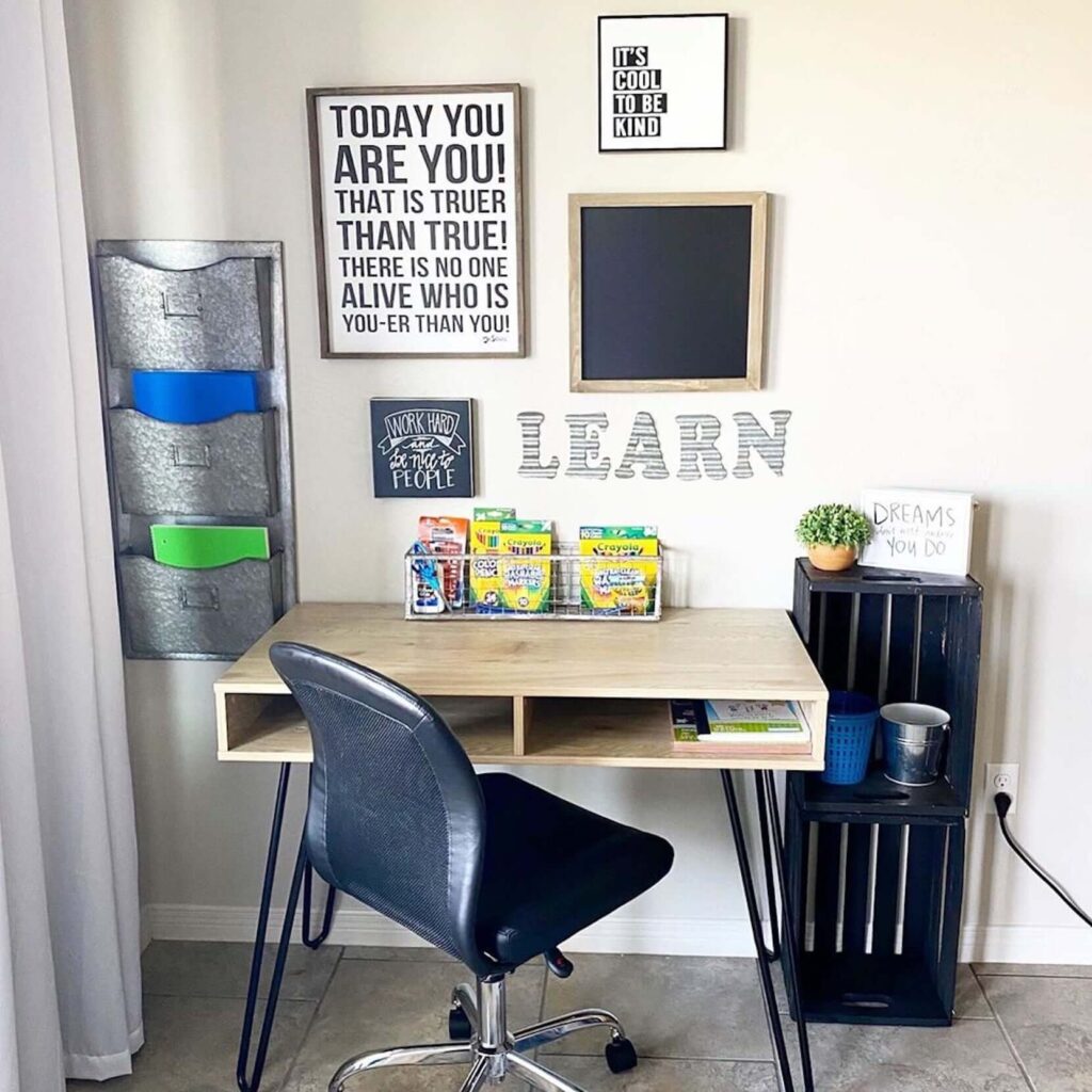 kid's study corner ideas