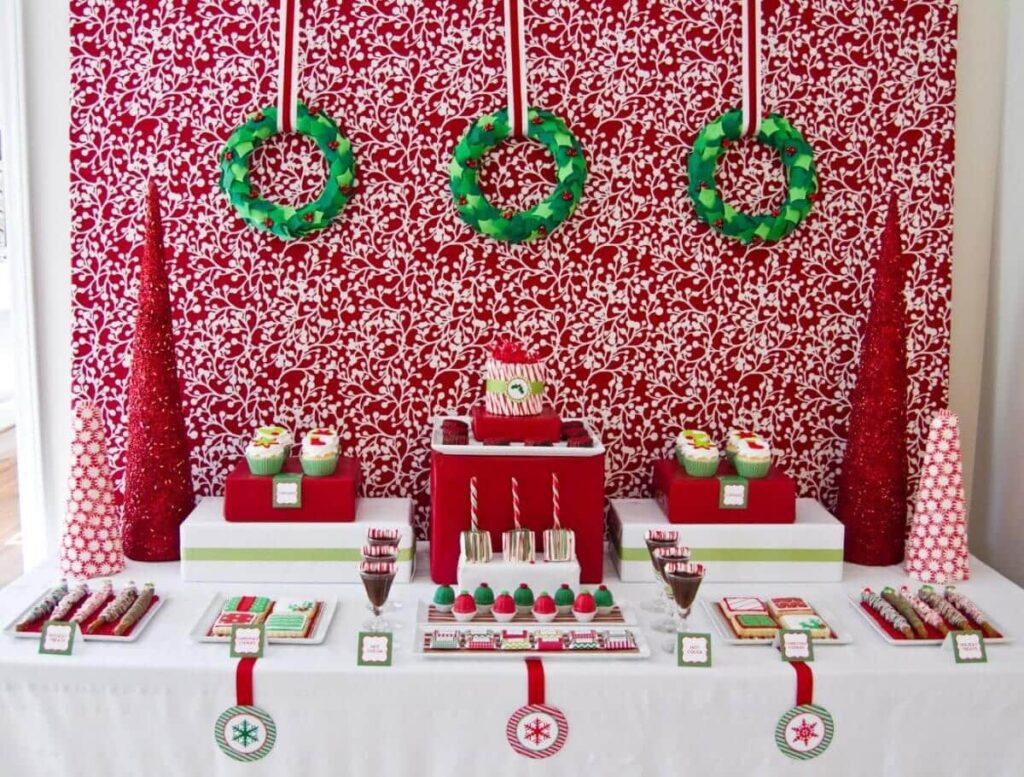 Christmas party decoration 