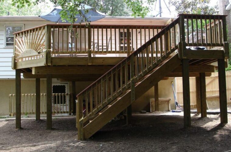 Cost To Build Deck Stairs Homewyse Kobo Building