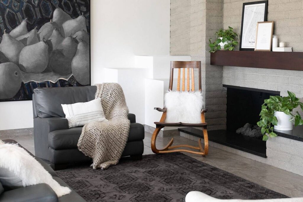 decorate your living room in grey 