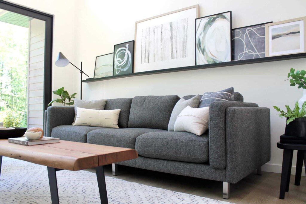 decorate your living room in grey 