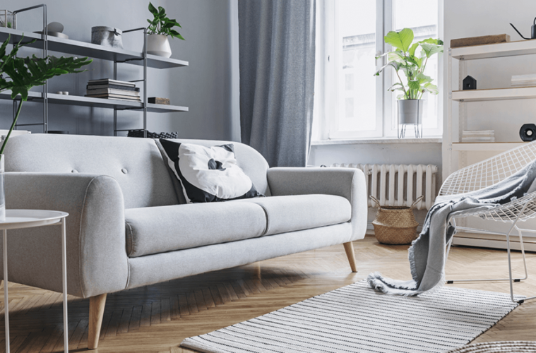decorate your living room in grey