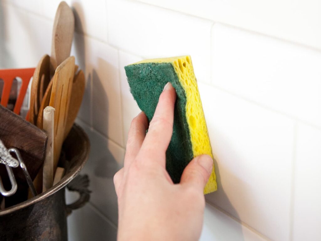 Clean Stubborn Kitchen Backsplash Tiles 