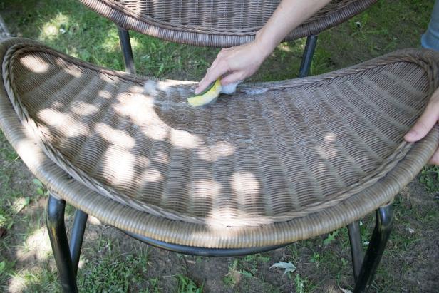 cleaning cane chairs