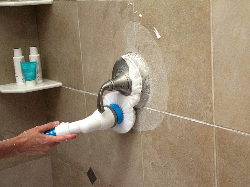 Clean the Bathroom with an Electric Spin Scrubber 