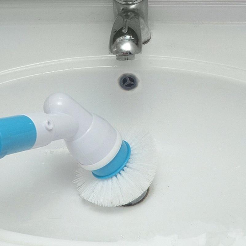 Clean the Bathroom with an Electric Spin Scrubber 