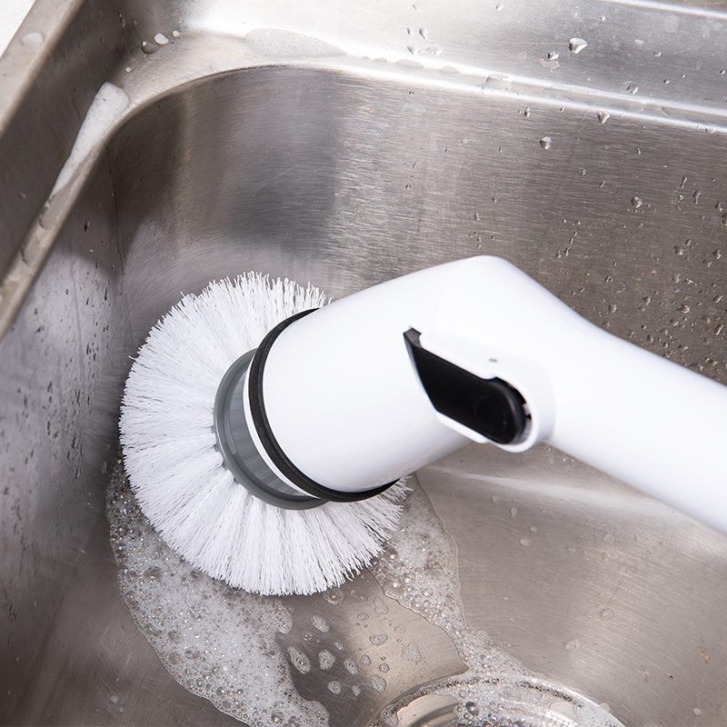 Clean the Bathroom with an Electric Spin Scrubber 