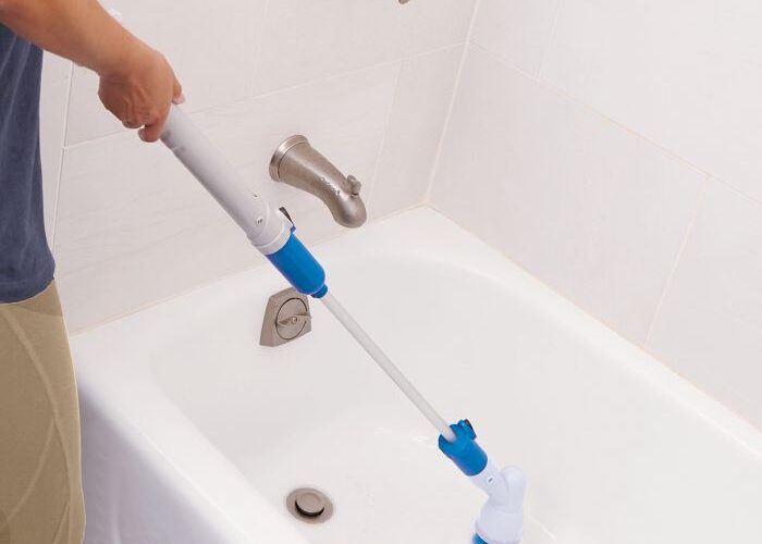 Clean the Bathroom with an Electric Spin Scrubber