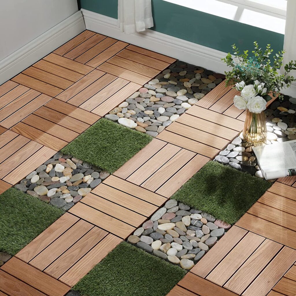 porch tile design idea 