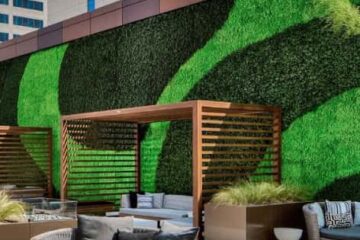 Artificial Living Wall And Hedge Installation