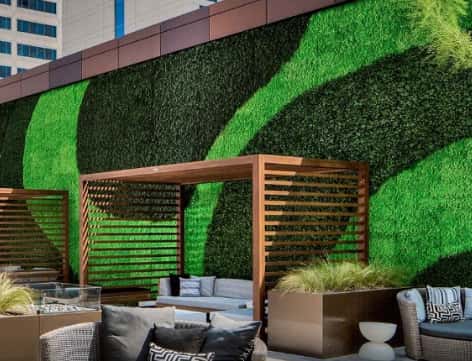 Artificial Living Wall And Hedge Installation 