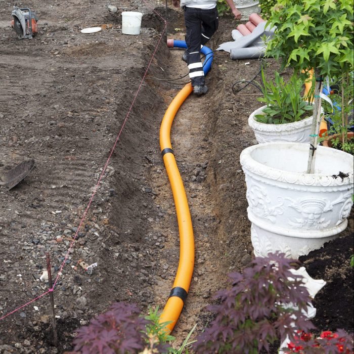 French Drain Installation 