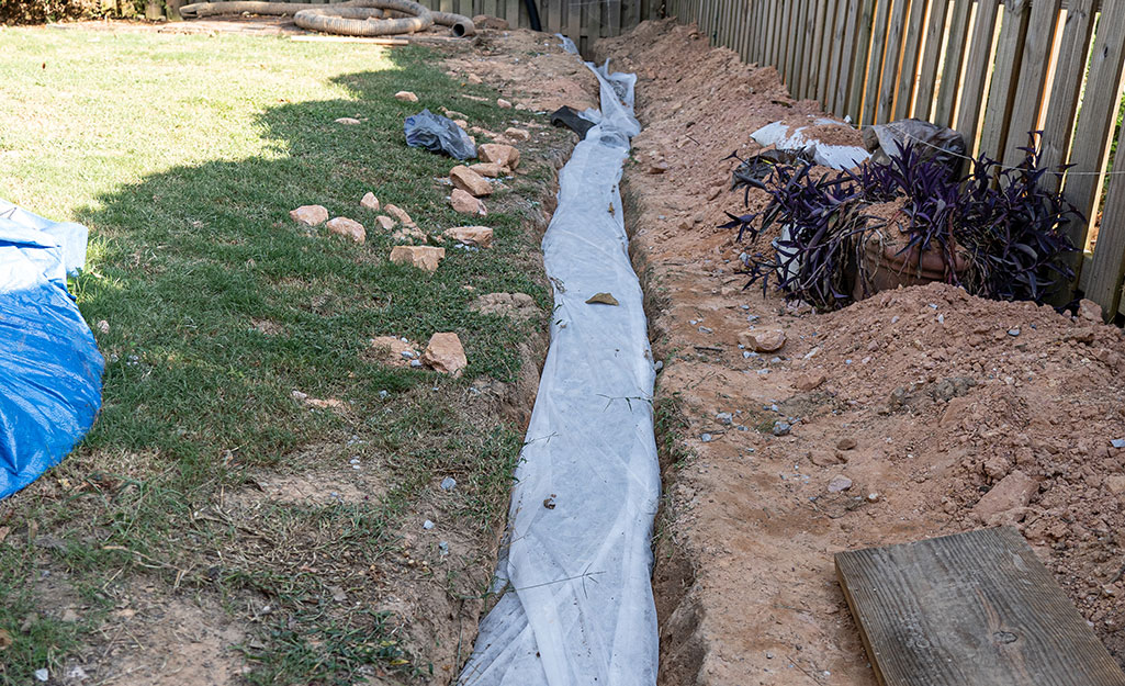 French Drain Installation 