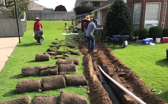 French Drain Installation