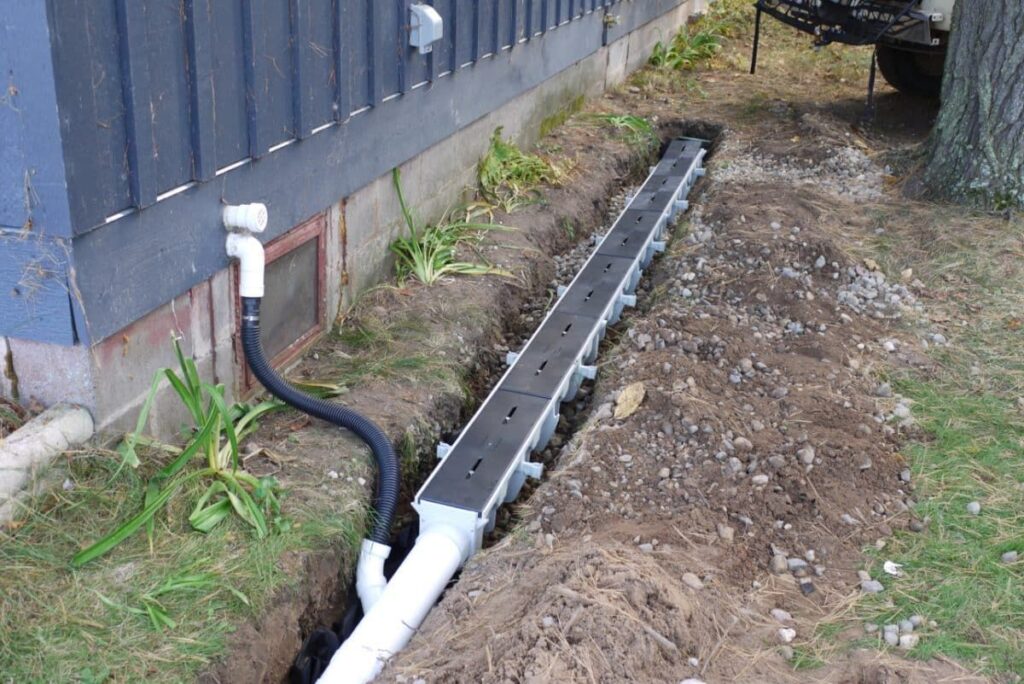 French Drain Installation 