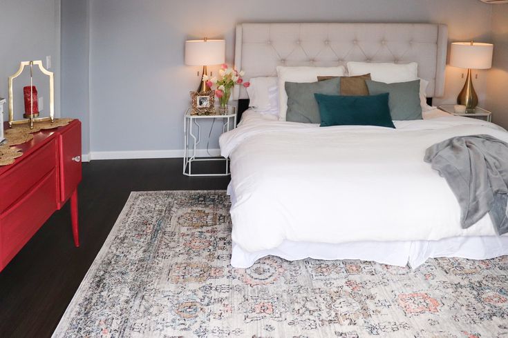 Perfect Area Rug Size For King Bed 