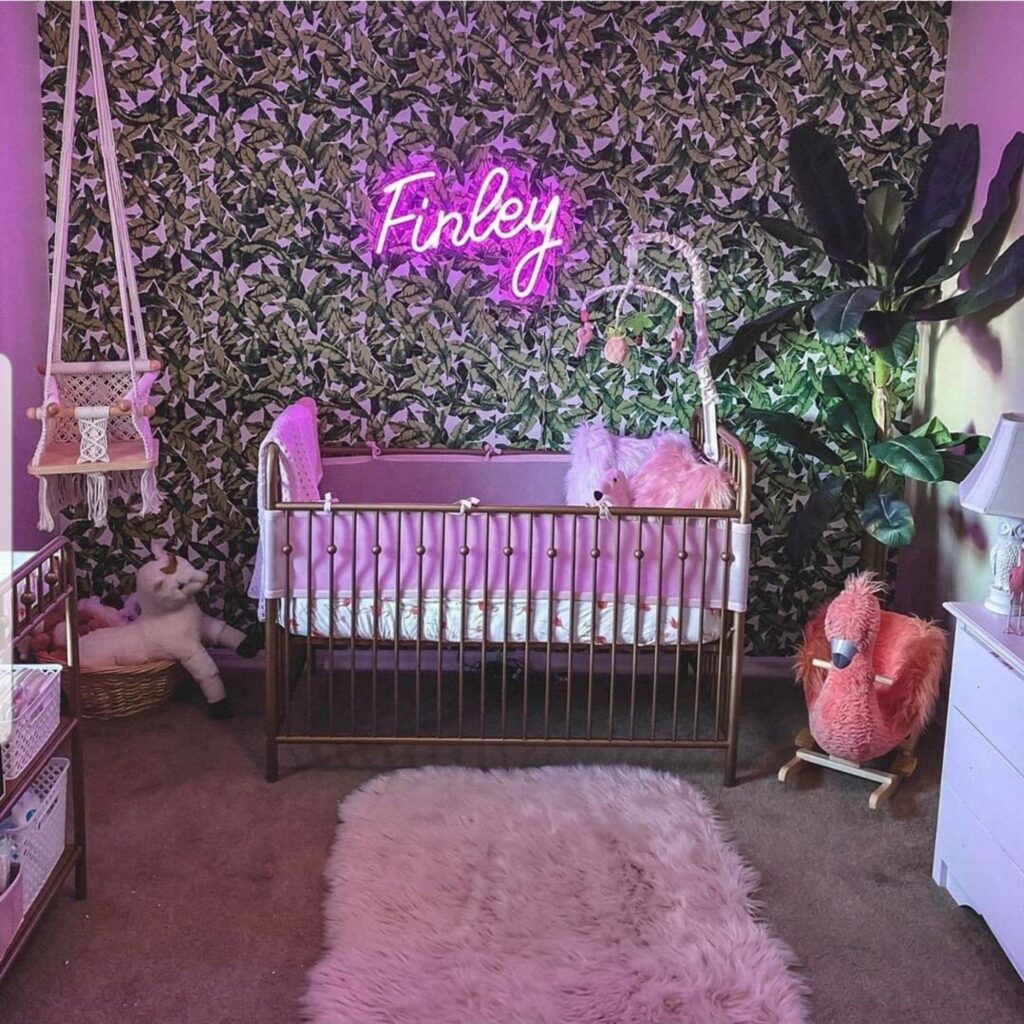 Decorate a Personalized Nursery with Neon Signs 