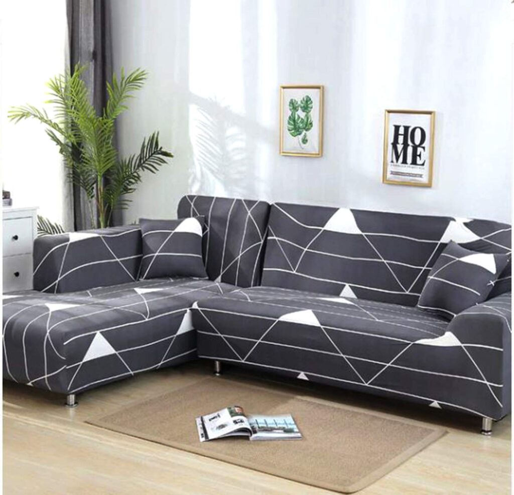 L Shape Sofa Covers and Back Covers Ideas 
