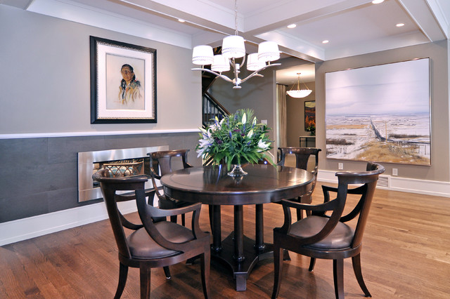 Dark Tones Dining Room 