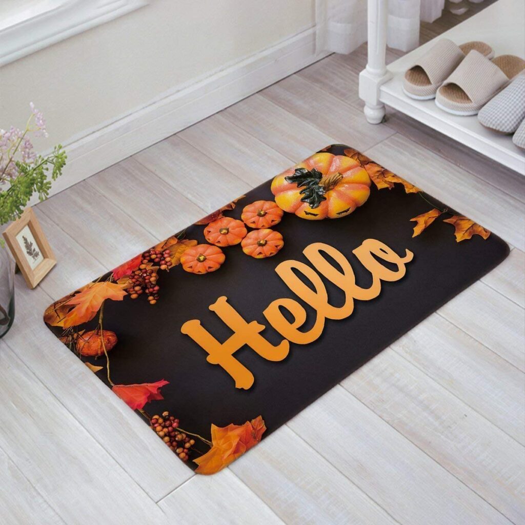 Halloween-Themed Doormats 